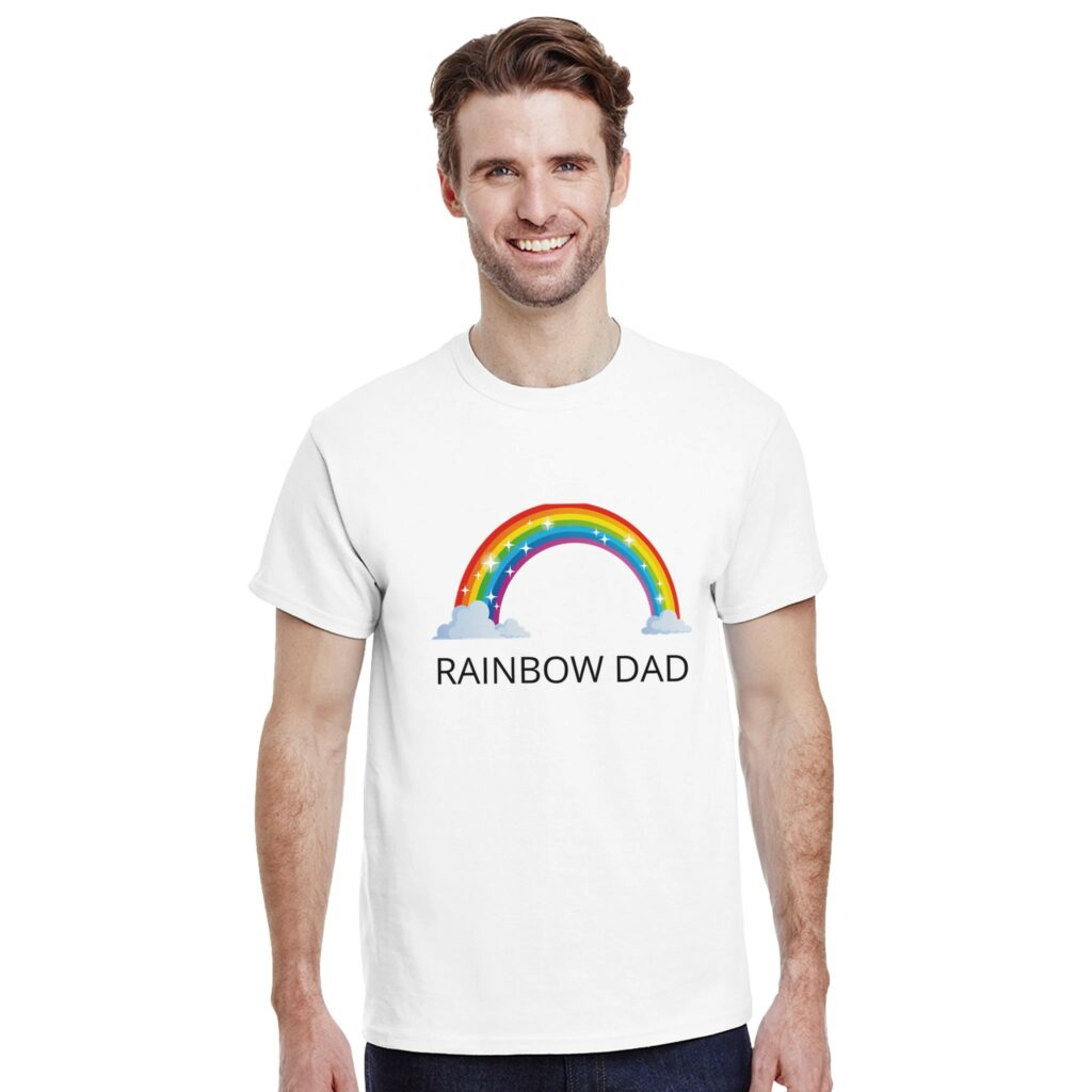 Rainbow dad t-shirt